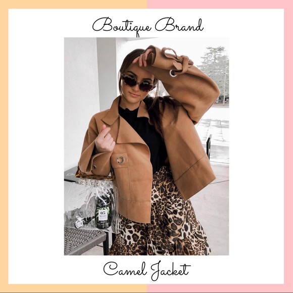 Vici Jackets & Blazers - Cropped Camel Jacket